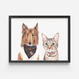 Classic two pet portrait