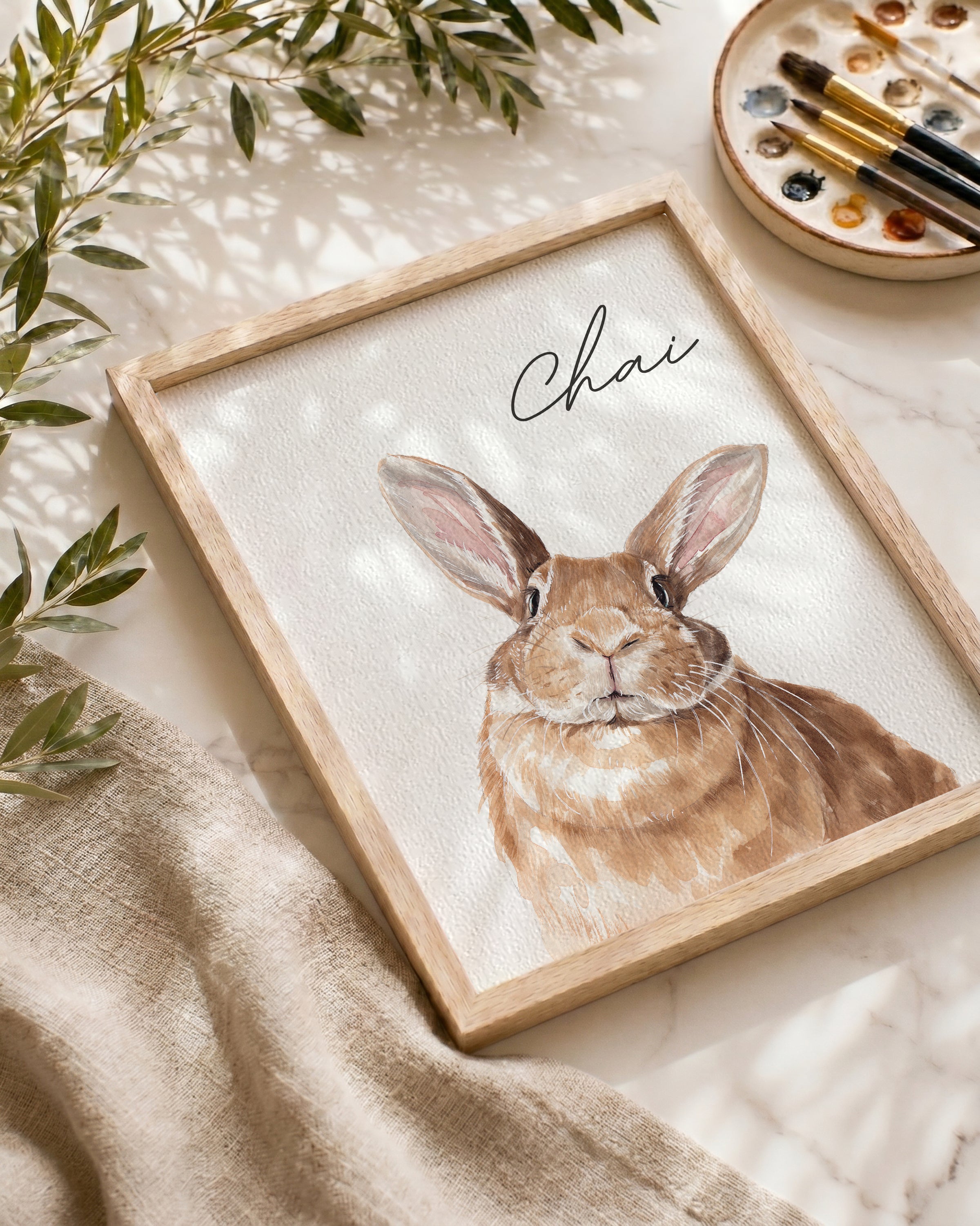 Custom Pet Portrait — Detailed Style
