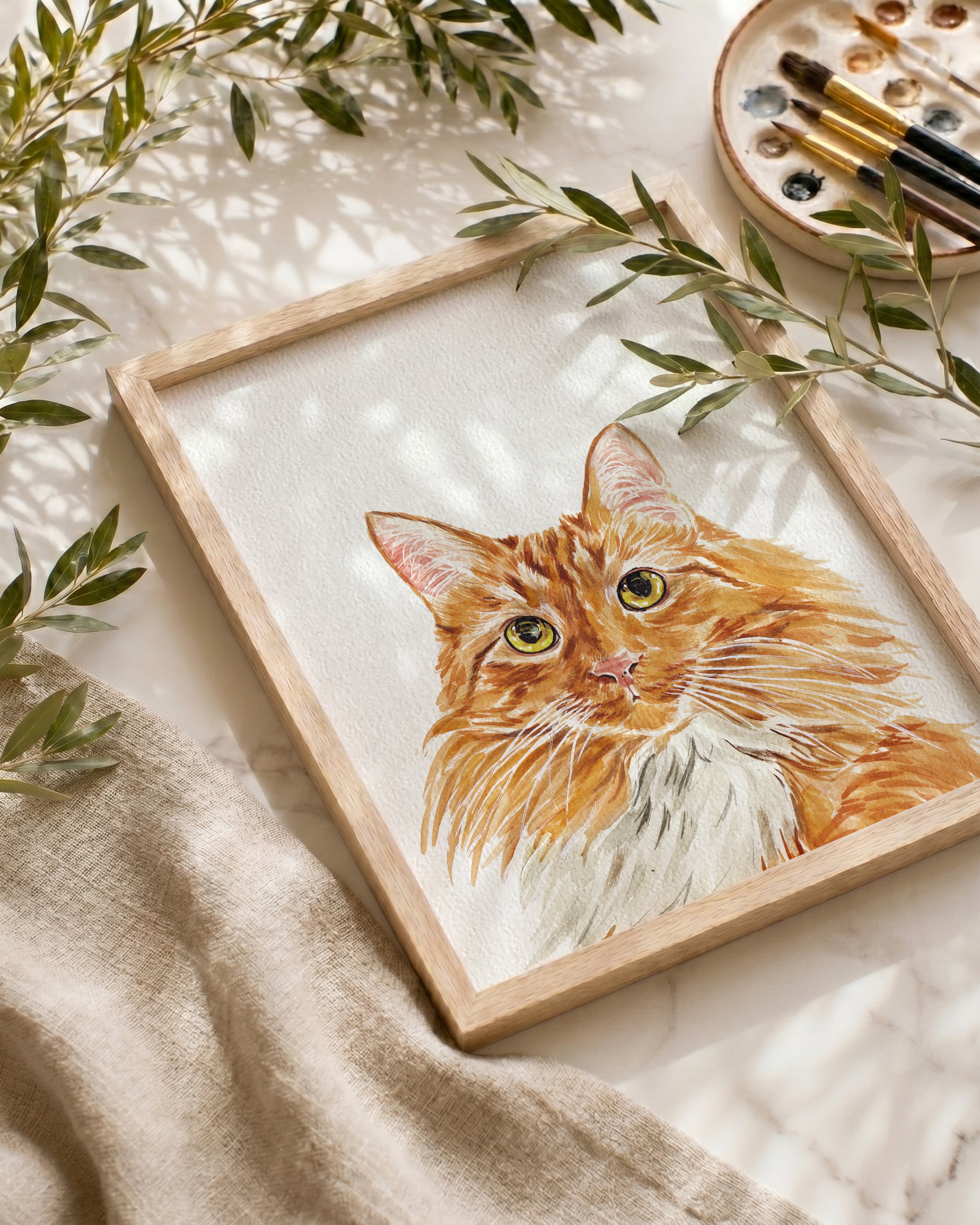 Custom Pet Portrait — Detailed Style