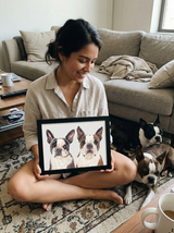 Classic two pet portrait
