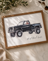 Custom car portrait