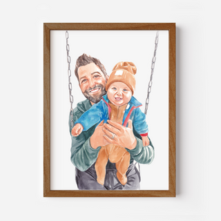 Custom Watercolor Portrait from Photo