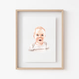 Mother's Day Gift, Family Portrait, Custom Painting For Her, Custom Portrait From Photo, Portraits From Photos, Custom Portrait for Mom