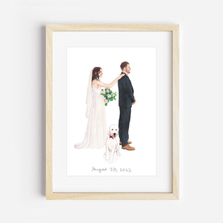 wedding gift, wedding portrait, couples portrait, anniversary gift, gift for him , gift for her, watercolor portrait from photo, custom wedding portrait, personalized engagement portrait, engagement gift for couples, watercolor custom painting