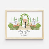Wedding Venue, Watercolor Wedding Venue Print , Custom Wedding Venue Portrait, Wedding Venue Sketch, Wedding Gift, Wedding Venue Painting