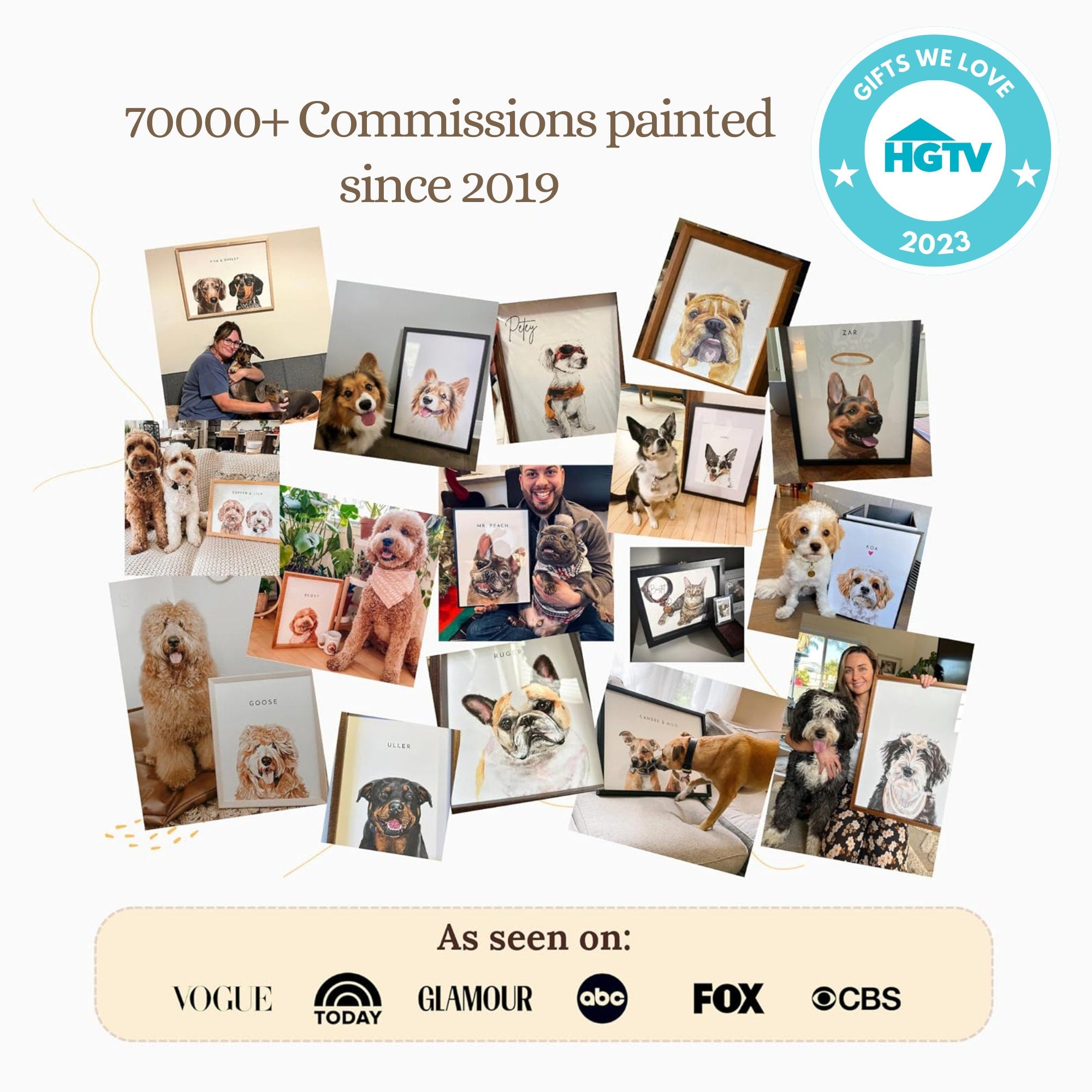 Mini Custom Watercolor Pet Portrait