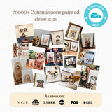 Mini Custom Watercolor Pet Portrait