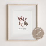 Mini Custom Watercolor Pet Portrait