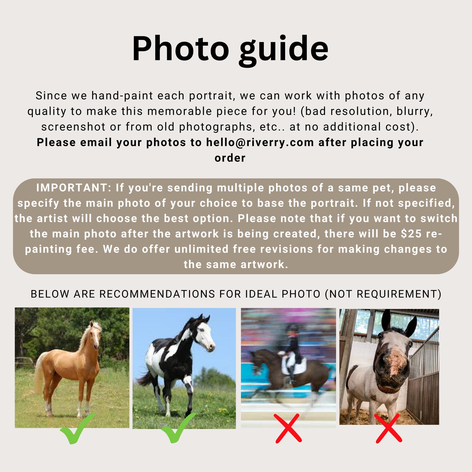 Mini Custom Watercolor Horse Portrait, Horse Portraits from Photos,Horse Portraits From Photos, Horse Painting, Custom Tiny Paintings,