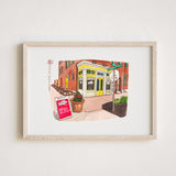Custom Watercolor Store Painting,Storefront Painting From Photo,Commercial building painting, Restaurant painting, Bar painting, Boutique