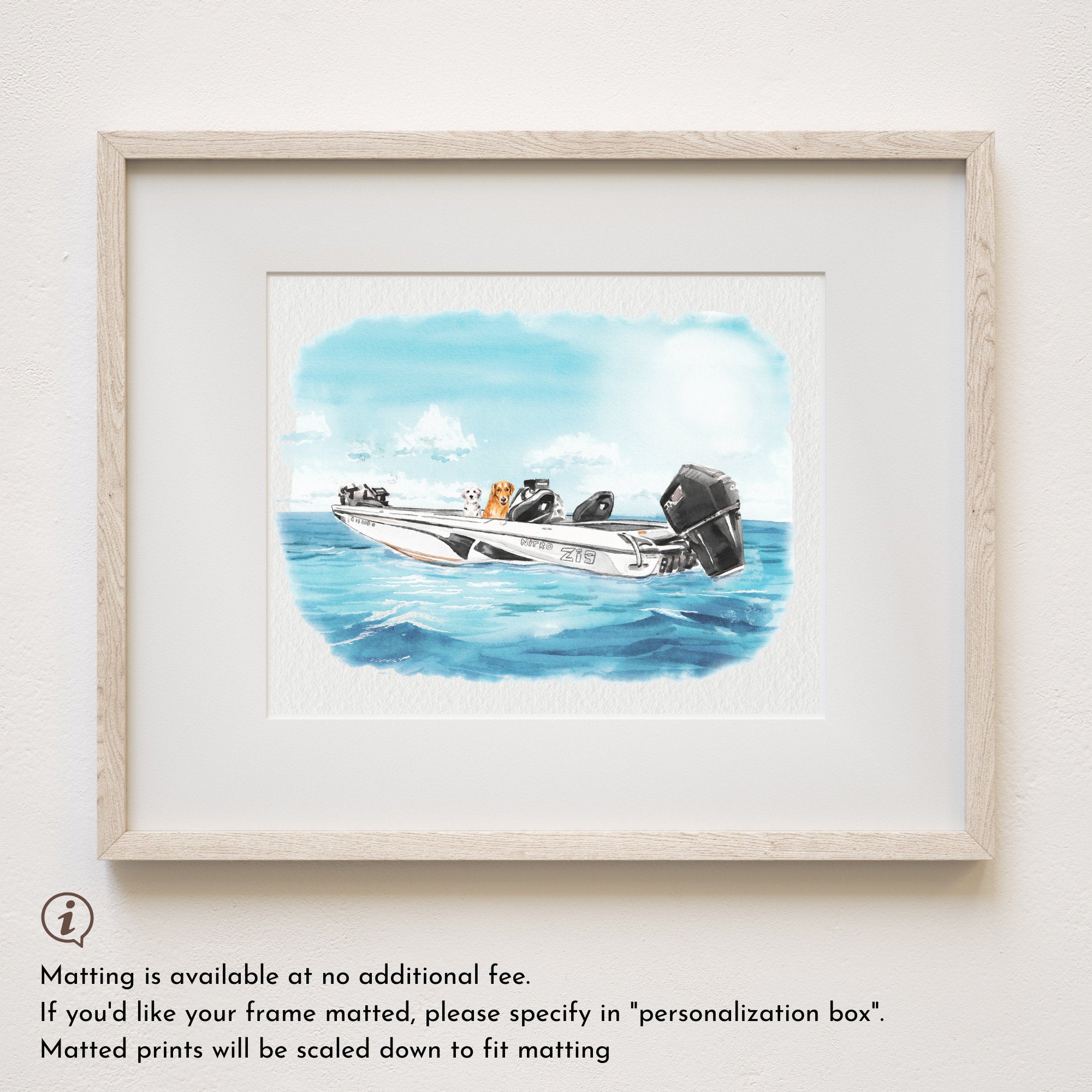 Boat Painting From Photo, Boat Paintings, Boat Drawing from Photo, Custom Watercolor Portrait,Personalized Gift for Boyfriend, Gift for Him