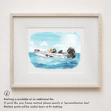 Boat Painting From Photo, Boat Paintings, Boat Drawing from Photo, Custom Watercolor Portrait,Personalized Gift for Boyfriend, Gift for Him