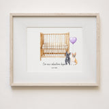 Pregnancy Announcement, Gender Reveal, Grandparent Announcement, Unique Customizable Announcement, Baby Announcement Painting, Watercolor