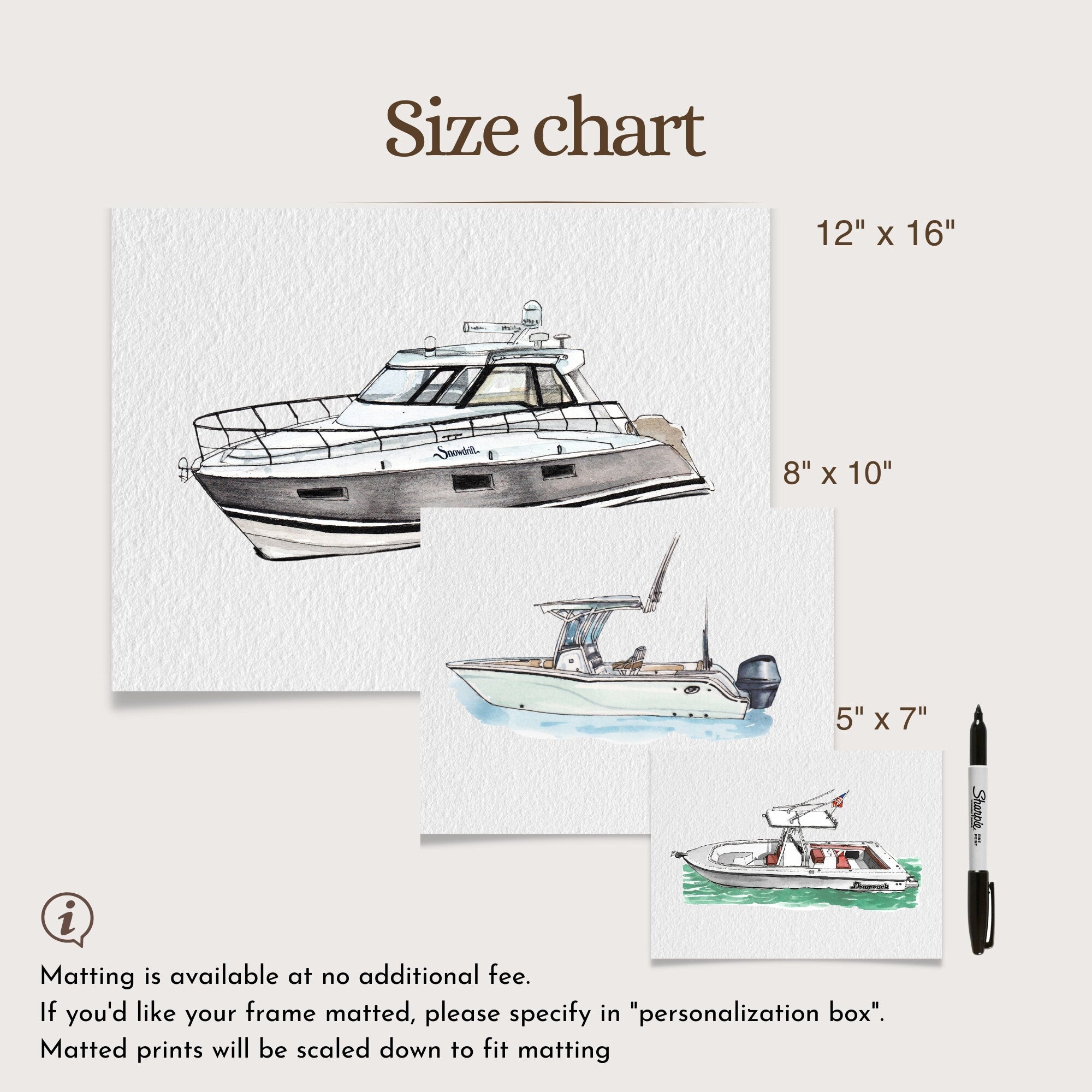 Boat Painting From Photo, Boat Paintings, Boat Drawing from Photo, Custom Watercolor Portrait,Personalized Gift for Boyfriend, Gift for Him