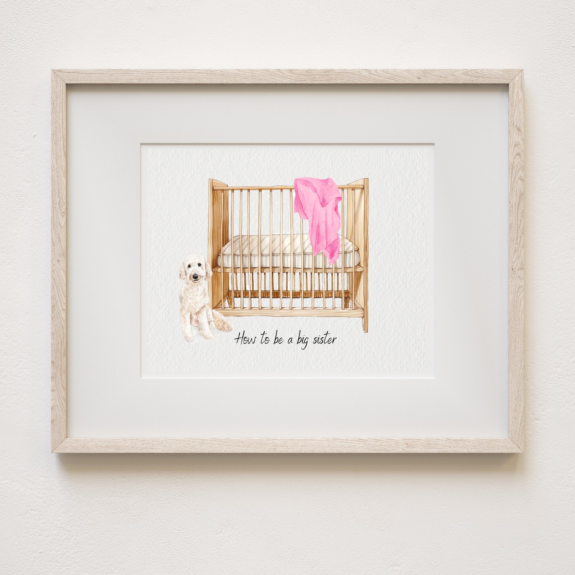 Pregnancy Announcement, Gender Reveal, Grandparent Announcement, Unique Customizable Announcement, Baby Announcement Painting, Watercolor