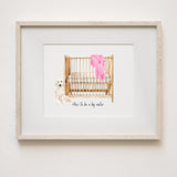 Pregnancy Announcement, Gender Reveal, Grandparent Announcement, Unique Customizable Announcement, Baby Announcement Painting, Watercolor
