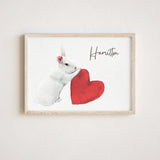 Custom Watercolor Bunny Portrait Print , Rabbit Painting From Photo, Watercolor Rabbit Painting Hand Painted from Photo, Pet memorial gift