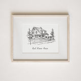 Custom House Sketch Print,House Drawing From Photo,Housewarming gift, Realtor Closing Gift,First Home Gift, House Portrait,Sketch from Photo