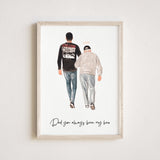 Father's Day Gift, Family Portrait, Custom Painting For Him, Custom Portrait From Photo, Portraits From Photos, Custom Portrait for Father