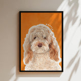 Personalized Hand Painted Pet Portrait From Photo, Dog lovers Watercolor Painting, Modern Pet Wall Art