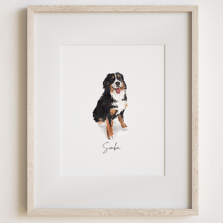 Mini Custom Watercolor Pet Portrait