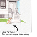Custom Watercolor House Painting Print,House Painting From Photo,Housewarming gift, Realtor Closing Gift,First Home Gift