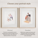 Custom Watercolor Portrait, Family Portrait, Custom Portrait From Photo, Portraits From Photos, Personalized Gifts, Mother's Day Gift,